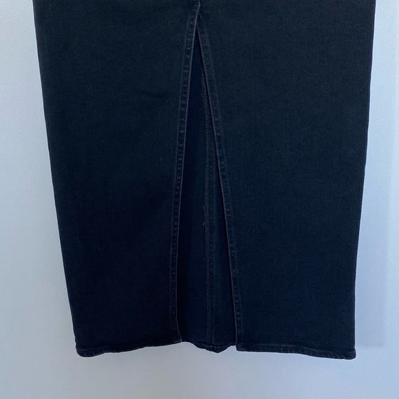 Maje black denim maxi skirt with a slit in the back - size 36 (S) - Picture 6 of 12